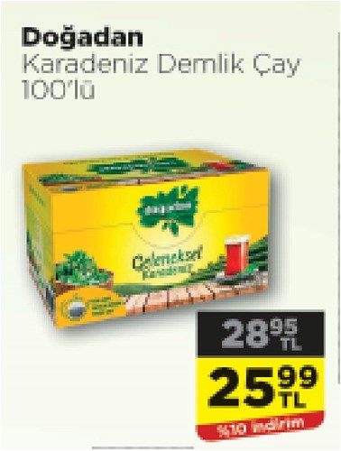 Doğadan Karadeniz Demlik Çay 100'lü image