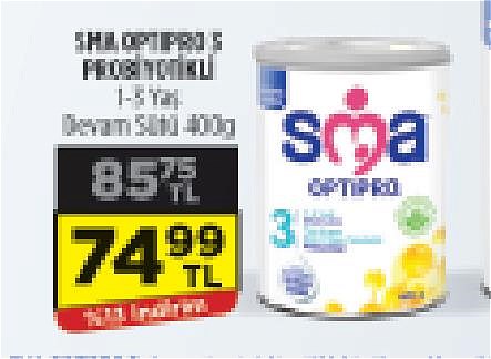 Sma Optipro 3 Probiyotikli 1-3 Yaş Devam Sütü 400 g image