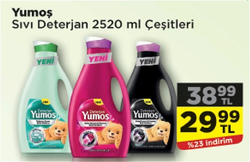 Yumoş Sıvı Deterjan 2520 ml Çeşitleri image