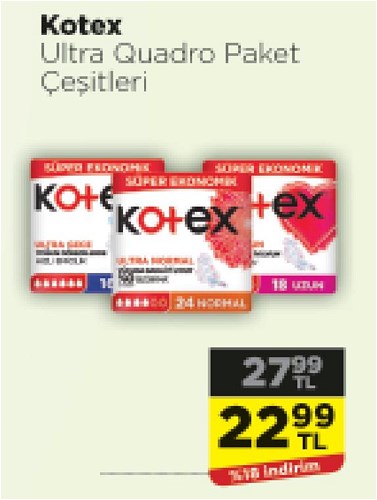 Kotex Ultra Quadro Paket Çeşitleri image