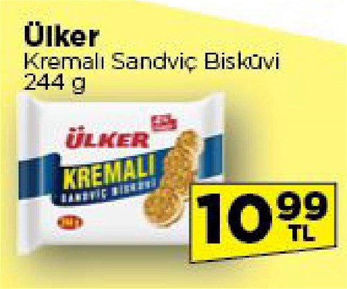 Ülker Kremalı Sandviç Bisküvi 244 g image