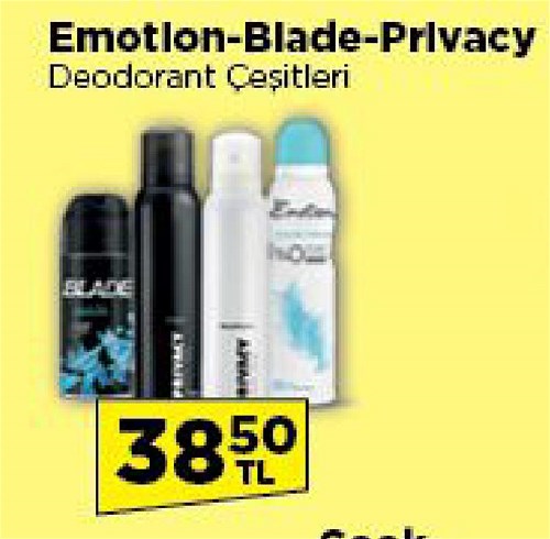 Emotion-Blade-Privacy Deodorant Çeşitleri image