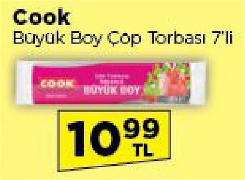 Cook Büyük Boy Çöp Torbası 7'li image