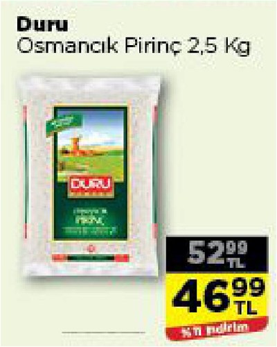 Duru Osmancık Pirinç 2,5 Kg image