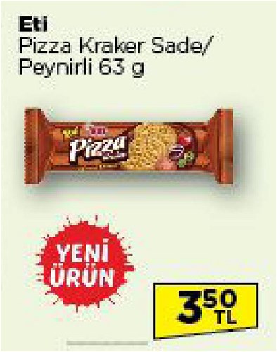Onur Market Eti Pizza Kraker Sade/Peynirli 63 g