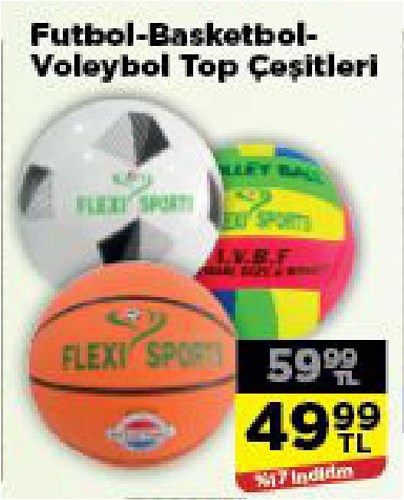 Futbol-Basketbol-Voleybol Top Çeşitleri image