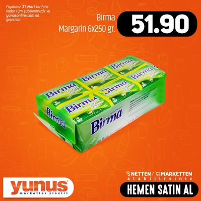 Birma Margarin 6x250 gr image