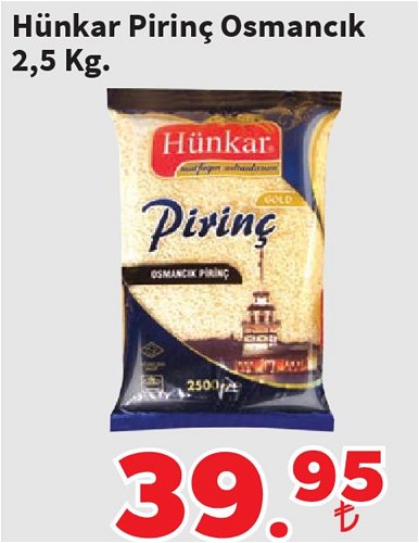 Hünkar Pirinç Osmancık 2.5 Kg image