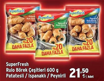 SuperFresh Rulo Börek Çeşitleri 600 g image