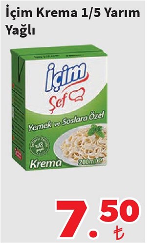 İçim Krema 1/5 Yarım Yağlı image