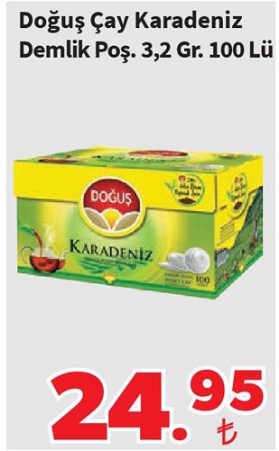 Doğuş Çay Karadeniz Demlik Poş 3.2 Gr 100 Lü image