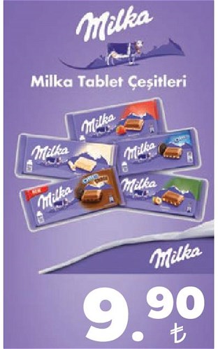 Milka Tablet Çeşitleri image