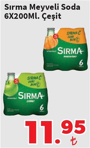 Sırma Meyveli Soda 6x200 ml Çeşit image