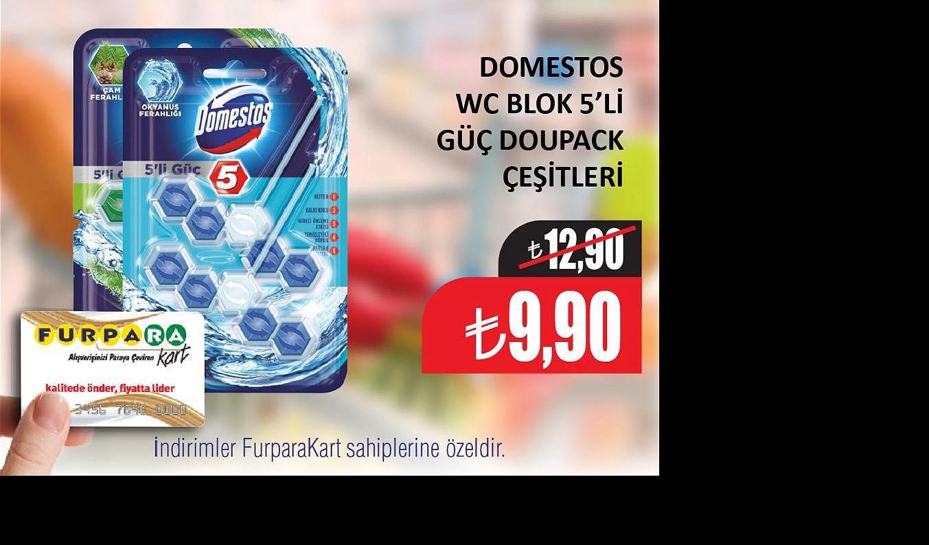 Domestos WC Blok 5li Güç Doupack image