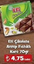 Eti Çikolata Antep Fıstıklı Kare 70gr image