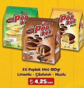 Eti Popkek Mini 180gr Limonlu - Çikolatalı - Muzlu image