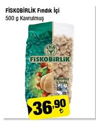 Fiskobirlik Fındık İçi 500 G Kavrulmuş image