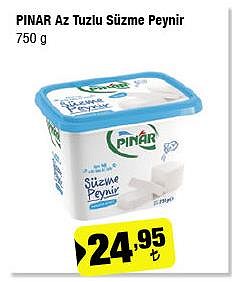 Pınar Az Tuzlu Süzme Peynir 750 g image