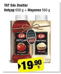 Tat Sıkı Dostlar Ketçap 650 g + Mayonez 560 g image