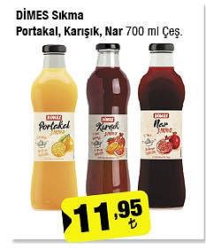 Dimes Sıkma Portakal/Karışık/Nar 700 ml Çeş image