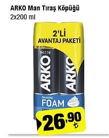 Arko Man Tıraş Köpüğü 2x200 image