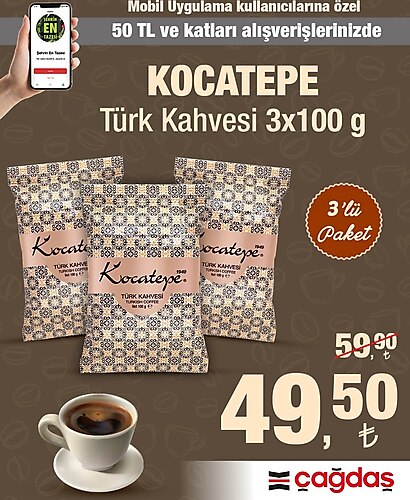 Kocatepe Türk Kahvesi 3x100 g image