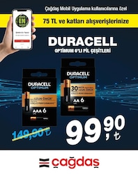Duracell Optimum 6'lı Pil Çeşitleri image