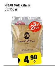 Hisar Türk Kahvesi 3 X 150 G image