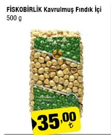 Fiskobirlik Kavrulmuş Fındık İçi 500 G image