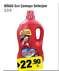 Bingo Sıvı Çamaşır Deterjanı 3.3 Lt image