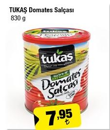 Tukaş Domates Salçası 830 G image