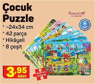 Yumurcak Yayınları Çocuk Puzzle 24x34 cm image