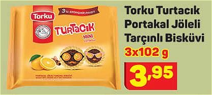 Torku Turtacık Portakal Jöleli Tarçınlı Bisküvi 3x102 g image