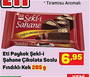 Eti Paykek Şekl-i Şahane Çikolata Soslu Fındıklı Kek 285 g image