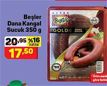 Beşler Dana Kangal Sucuk 350 g image