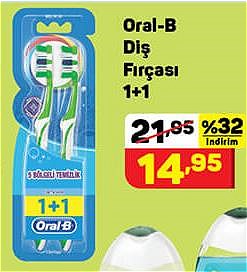 Oral-B Diş Fırçası 1+1 image