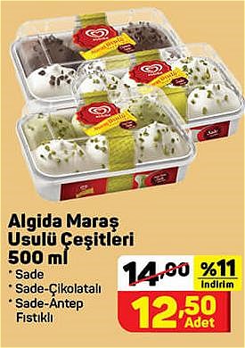 Algida Maraş Usulü Çeşitleri 500 ml image