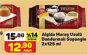 Algida Maraş Usulü Dondurmalı Supangle 2x125 ml image