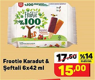 Frootie Karadut&Şeftali 6x42 ml image