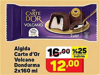 Algida Carte d'Or Volcano Dondurma 2x160 ml image