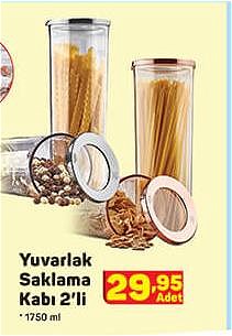 Yuvarlak Saklama Kabı 2'li image