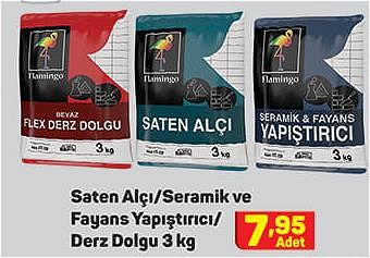 Saten Alçı/Seramik ve Fayans Yapıştırıcı/Derz Dolgu 3 kg image