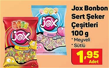 Jox Bobbon Sert Şeker Çeşitleri 100 g image
