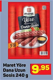Maret Yöre Dana Uzun Sosis 240 g image