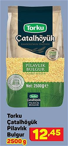 Torku Çatalhöyük Pilavlık Bulgur 2500 g image