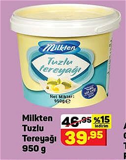 Milkten Tuzlu Tereyağı 950 g image