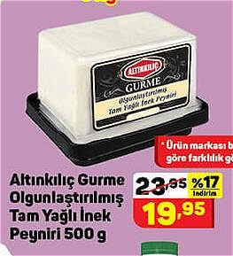 Altınkılıç Gurme Olgunlaştırılmış Tam Yağlı İnek Peyniri 500 g image