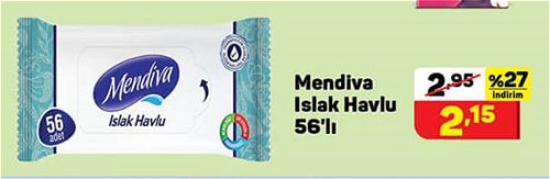 Mendiva Islak Havlu 56'lı image