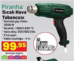 Piranha Sıcak Hava Tabancası 2000 W image