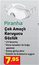 Piranha Çok Amaçlı Koruyucu Gözlük image